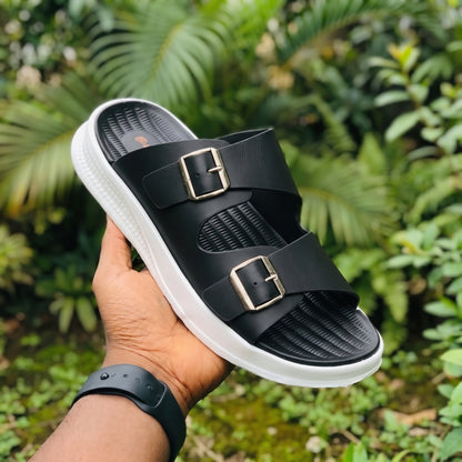 Double Strap Buckle Chappal